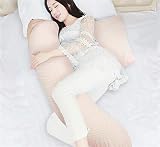 マタニティ抱き枕 ボーダー 授乳クッション 妊娠中 マタニティ ボディーピロー ホールディングピロー ビーズ 洗える マタニティ抱き枕 フリーサイズ 写真色