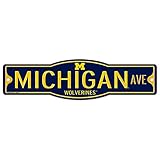 Michigan Wolverines 4 " x 17 " Street Sign NCAA