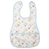 546569/モンスイユ/[Anano cafe]AC.ベビー撥水お食事スタイ（ブルー）/アナノカフェ/キッズ/ベビー/エプロン/離乳食/ギフト/プレゼント