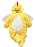 (コ-ランド) Co-land 着ぐるみ ベビー服 赤ちゃん ロンパース キッズ 可愛い 動物 コスチューム 防寒着 撮影 出産祝い 新生児 カバーオール 男の子 女の子 鶏 66