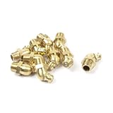uxcell グリースニップル　 フィッティング　45度　アングルタイプ　ブラス　8mm x 11mm 　10個入り