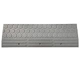 セーフラン(SAFERUN) 段差プレート(ストレート) 900x270x高95mm PP グレー 連結用ネジ付属 転倒防止 1枚 J2406