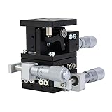 XYZリニアステージ、40x40mm 3軸XYZリニアステージトリミングプラットフォームベアリングチューニングスライドテーブル手動変位プラットフォーム