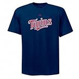 MLB Minnesota Twins Majestic Navy Official Wordmark TシャツSサイズS