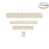 フェルトバフをきれいにして車輪と点回転dremel用マンドレルバフ研磨（33pcs）