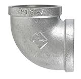 B & Kエルボ亜鉛メッキ4 " 90度。