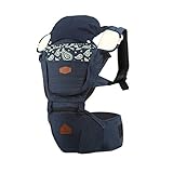 I-angel Denim Hipseat Carrier 3-in-1 / Baby Front,Backpack,Face to Face Carrier (Paisley A) by I-ang