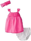 The Children's Place Baby-Girls Newborn Clip Dot Dress and Headwrap Set