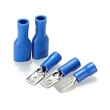 100Pcs Blue Fully Insulated Spade Crimp Terminals Mixed Male (Usa)