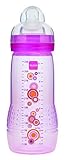 MAM Single Pack Baby Bottle, 4 Months, 11 Ounce, Colors May Vary by MAM [並行輸入品]