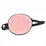 ノーブランド品　子供　シルク　片目　交換可能　調節可能　海賊　アイパッチ　アイシェード　アイマスク　2個　4色選べる - ライトピンク