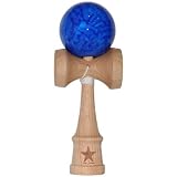 Jumbo Blue Marble Super Kendama, Super Sticky, Japanese Wooden Toy, Free String, USA Seller [並行輸入品]