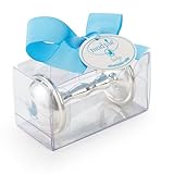 Mudpie マッドパイ　シルバーメッキラトル　がらがら　ブルー [並行輸入品]