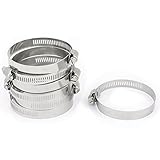 uxcell ホース･クランプ　ホースバンド　調節可能　 52mm-76mm　クランプパイプ　冷却ホース・フィッティング・クリップ　10個入り