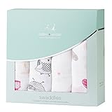 (エイデンアンドアネイ) aden+anais おくるみ classic swaddle 4-pack ラブバード -2058 [並行輸入品]