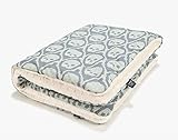 La Millou - Baby - Toddler Blanket with filling - Cotton - Minky (44 X 55 in) (Royal Skulls-Ecru) by