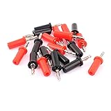 uxcell バナナプラグ バナナジャックプラグ ケーブルコネクタ オーディオスピーカー レッド ブラック 20個 4mm