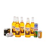 1:12スケール 11個 ミニチュアビールボトルとビール缶 ミニハウスドリンクアクセサリー フェアリーガーデンパブバー装飾ドールハウスビールグラスモデル用