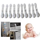 Cisixin10個入り 開閉禁止 はがせる 引き出し ストッパー ベビーガード バンドタイプ