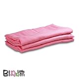 LittleBloom, 100% Cotton Muslin Squares, Pink by Little Bloom
