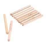 ダウエルピン ハードウェア 木製ダボ 平行ピン 家具 丸い形 ライトブラウン 10x100mm（DxL) 50個入り
