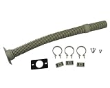 雨樋 丸ジャバラ一般部品セット42φ用 長さ500mm 112MJS42 (シルバー)