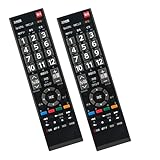 テレビリモコン CT-90389 fits for TOSHIBA 東芝 テレビ 互換リモコン 40B3 32B3 26B3 22B3 32BC3L 32BE3 40B3 40BC3 19B3 32BC3 2個入り