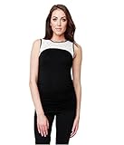 RIPE maternity スプライスドレースコクーンマタニティトップ サイズS ブラック/ホワイト S6028