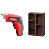 『電動ドライバー 充電式 RD110-R レッド』と『カラーボックス 2・3段 幅60×奥行29×高さ88cm ブラウン CX-23C』のセット