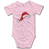 可愛い 赤ちゃん サンタクロース 帽子 デザイン Tシャツ コットン Pink Size 6 M