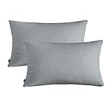 Topfinel クッションカバー リネンっぽい 70X70CM 北欧 おしゃれ 綿麻 無地 ソファ背当て 装飾枕カバー 座布団カバー コーヒー 2枚（全19色）