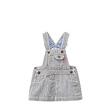 [ミキハウス] MIKIHOUSE デニム ジャンパースカート 〈S-M（70cm-90cm）〉 10-1815-785 紺×白 S(70-80cm)