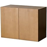 ライフスタイリングショップ 吊り戸棚 ウォールラック 壁掛け シェルフ 木製 ライトブラウン 幅59 AN-241LB