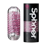 TENGA テンガ SPINNER スピナー 06 BRICK ブリック 【荒々しいブロックでハードに締めつけるインパクトエッジ】繰り返しタイプ 回転 ミニローション付き 透明 1個 (x 1)