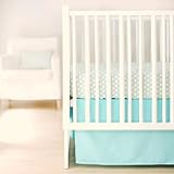 New Arrivals Sweet and Simple Crib Bedding Set, Aqua, 2 Piece [並行輸入品]