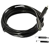 ｢YUANSHOP1｣ 7mm USB内視鏡 チューブカメラ 6個LEDライト搭載 エンドスコープ　スネイクカメラ IP66防水5/7/10Mケーブル (5M)