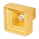 Wisdomストーン4221sg-c Hidden TreasureノブHidden Treasure 1 – 1 / 16 in。サテンゴールド、クリアクリスタルキャビネットノブ、サテンゴールド仕上