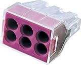 ワゴ WGX-6 差込コネクタ 6穴用 6個入 WGX6PK