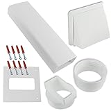 spares2go PVC外部壁Ventカウルキットfor Servis Ventedタンブル乾燥機(ホワイト)