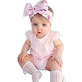 Karchi 子供服 子供オールインワン ベビー連体服 ストライプ　無地　袖無しロンパース　ガールズ 女の子用　普段着 カジュアル 可愛い 春夏　ピンク (100)