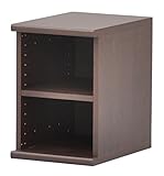 本棚・書棚　配線コート穴付　幅30×奥行き41×高さ43.5ｃｍ　ダークブラウン