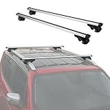 Partol 48" inch (1235mm) Universal Roof Rack Crossbars Luggage Racks fit Vehicle with Raised Side Ra