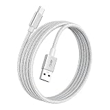 USB Type C ケーブル (3m, シルバー)【POTRRCIUSUER】 USB-A to USB-C 10Gbps高速データ転送 USB3.1 Gen2 ケーブル 60W/3A急速充電 スマートフォン、タブレット、ノートパソコンのタイプｃ機種に対応