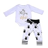 Bestjpshop 子供服　ロンパース　カバーオール　ベビー服　 ２点セット（ロンパース＋パンツ)　長袖 　可愛いウサギ　幼児　赤ちゃん　新生児パジャマ　　出産祝い/プレゼント　四季兼用