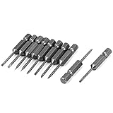 uxcell　マイナスドライバービット　フラットヘッドドライバービット　合金　2mmフラットヘッドドライバービット