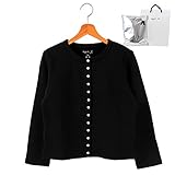 [ギフトラッピング済] (アニエスベー) agnes b. M001 CARDIGAN カーディガン レディース ショップバッグ付 (2(M), ブラック)