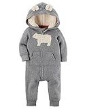 カーターズ　くまちゃん　フリース　カバーオール carter's ボディスーツ　ロンパース　男女兼用 (18M(18ヶ月))