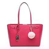 【セット品】& chouette ＆シュエット トートバッグ ショルダーバッグ レディース A4対応 A4サイズ サマンサタバサ (バッグ、チャーム) (フューシャピンク)