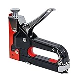 AUTOJARE 3IN1 タッカー ステープル ホッチキス DIY木材固定修理道具 軽量タッカー U型 T型 ドア型替針(3種類合計900本入)