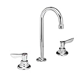 American Standard 6531.145.002 Monterrey Widespread Faucet with Gooseneck Spout and VR Lever Handles